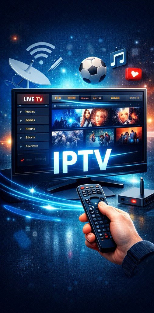 IPTV live TV service with international channels, sports and entertainment